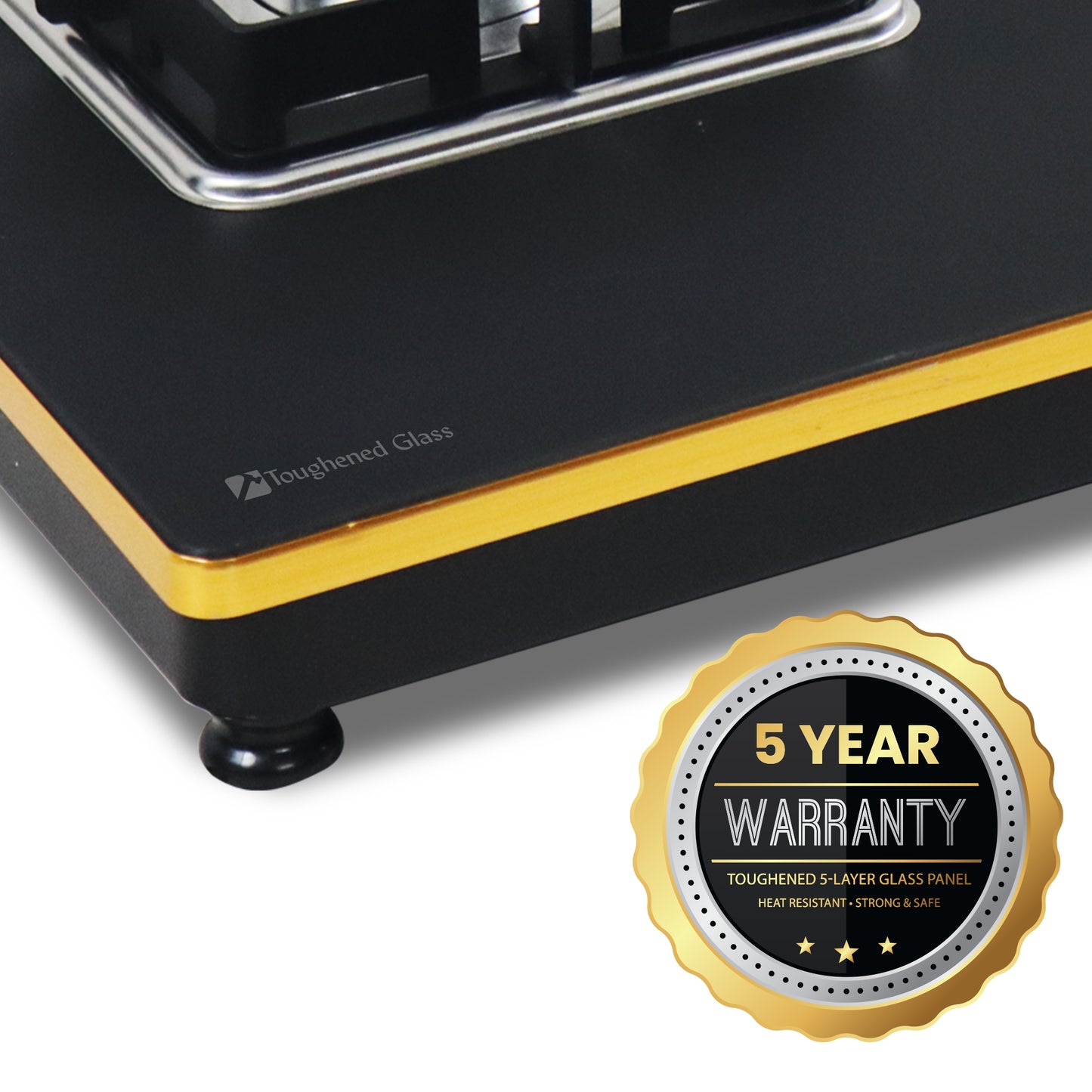 Sunshine Shine Gold Three Burner Gas Stove/Hob Top Auto Ignition