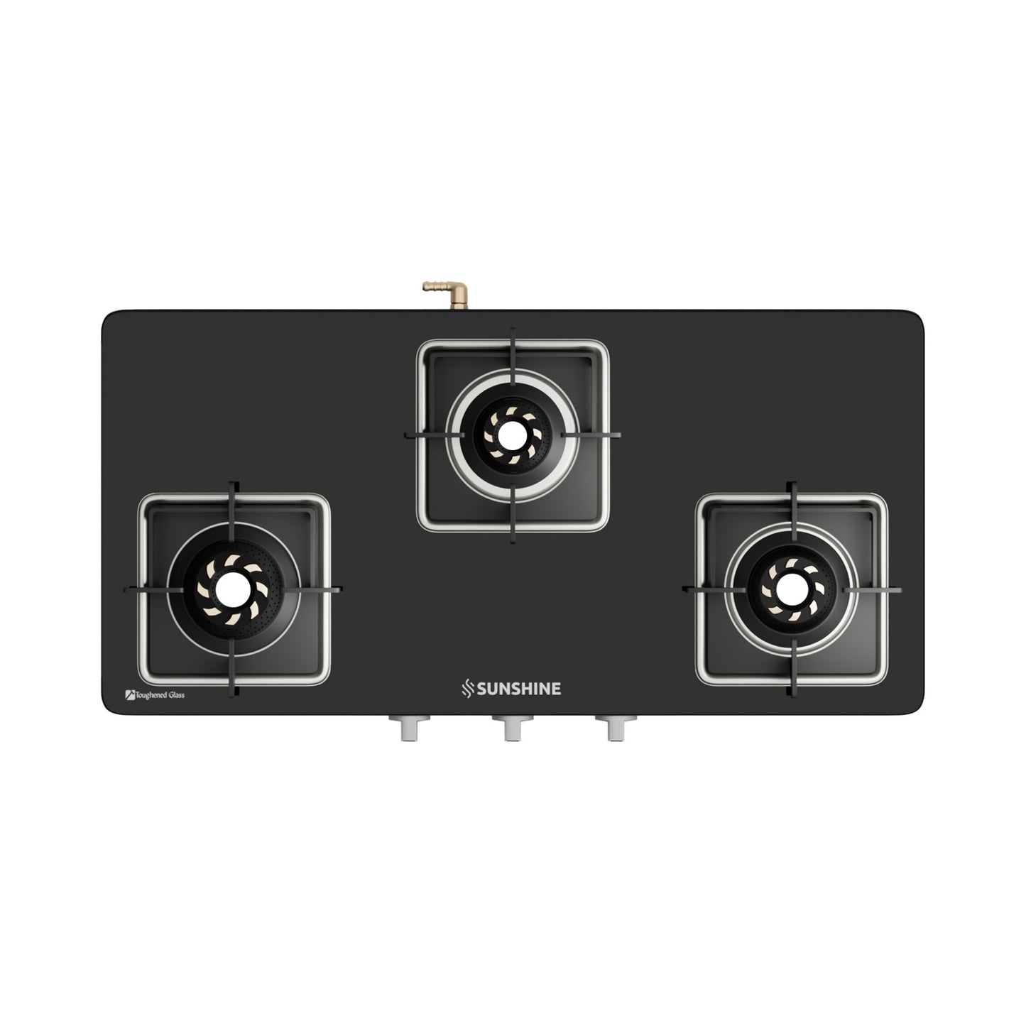 Sunshine Slimmest Aircross 3 Burner Gas Stove Manual Ignition