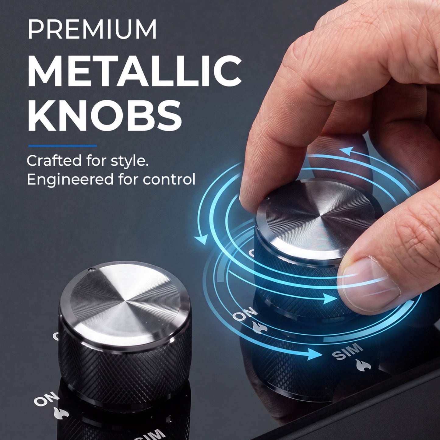 Shine Rhombus Hob Cooktop | SABAF Italian Valves