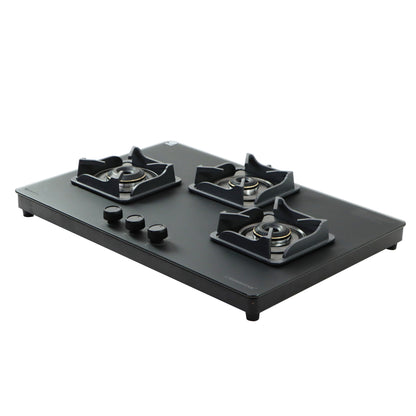 Sunshine Shine Platinum Three Burner Gas Stove/Hob Top Auto Ignition