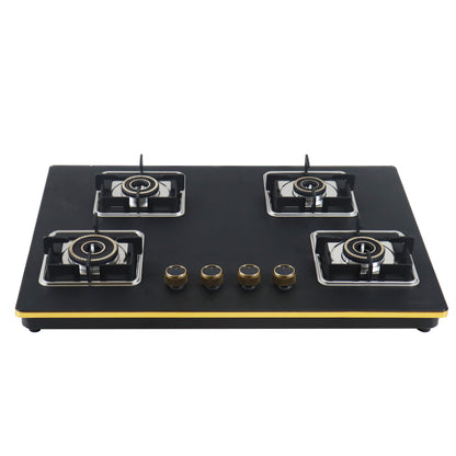 Sunshine Shine Gold Four Burner Gas Stove/Hob Top Auto Ignition