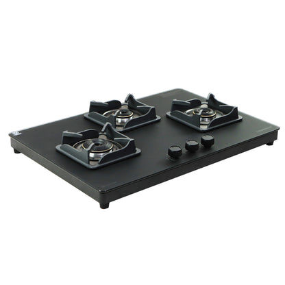 Sunshine Shine Platinum Three Burner Gas Stove/Hob Top Auto Ignition
