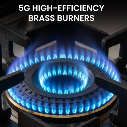 Thunder 4 Burner Stainless Steel Gas Stove | 5 Year Body & Burner Warranty | 5G Technology