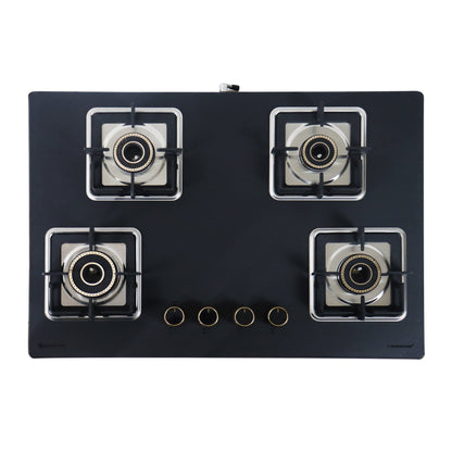 Sunshine Shine Gold Four Burner Gas Stove/Hob Top Auto Ignition