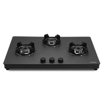 Sunshine Defender 3 Burner Matte Hob Top | 10-Year Warranty | Manual Ignition