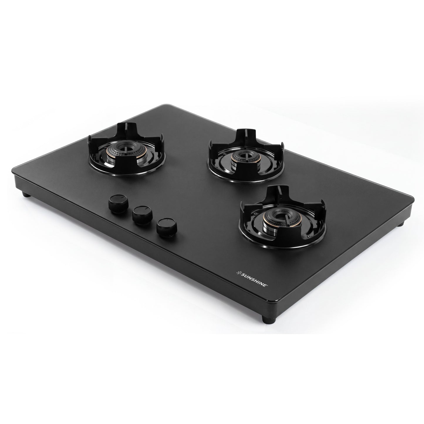 Sunshine Defender 3 Burner Matte Hob Top | 10-Year Warranty | Manual Ignition