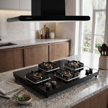Shine Rhombus Hob Cooktop | SABAF Italian Valves