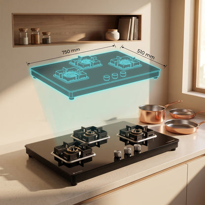 Sunshine Shine Hob Top | SABAF Italian Valves | 3, 4 & 5 Burner
