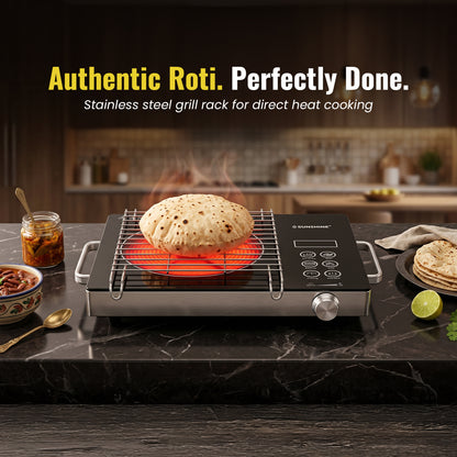 HeatWave Infrared Cooktop 2000W | 7 Cooking Modes | 60–700°C Temperature Control | Stainless Steel Body | Portable Infrared Cooker