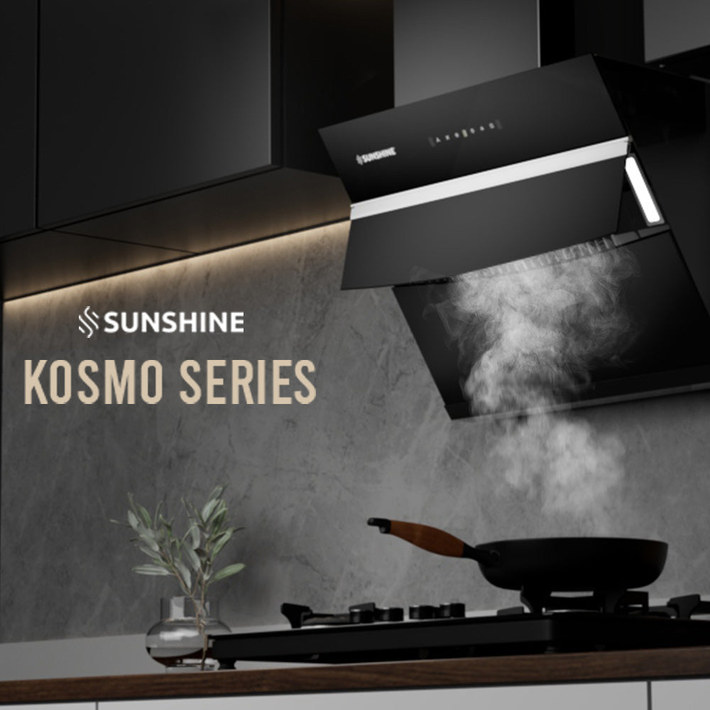 Sunshine Kosmo Plus Wall Mounted Designer Auto Clean Hoods Chimney