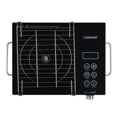 HeatWave Infrared Cooktop 2000W | 7 Cooking Modes | 60–700°C Temperature Control | Stainless Steel Body | Portable Infrared Cooker