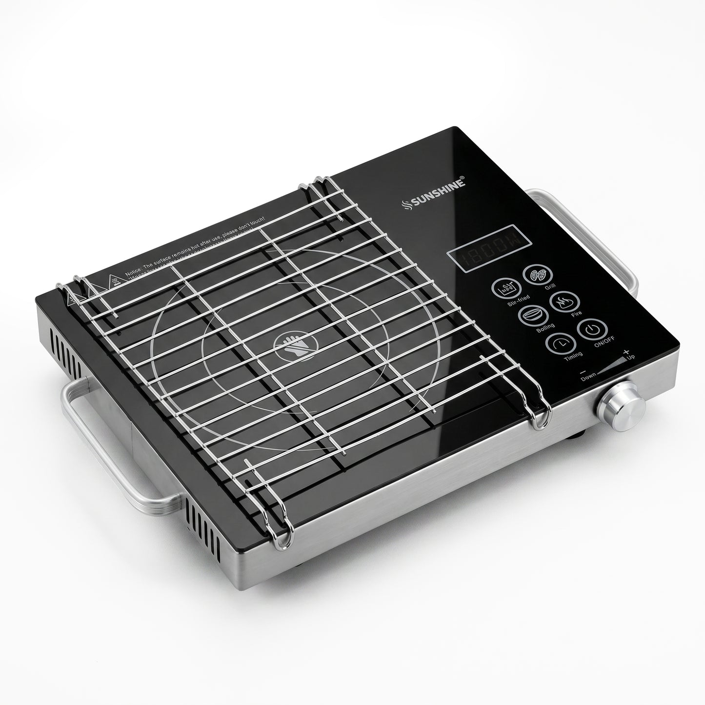 HeatWave Infrared Cooktop 2000W | 7 Cooking Modes | 60–700°C Temperature Control | Stainless Steel Body | Portable Infrared Cooker