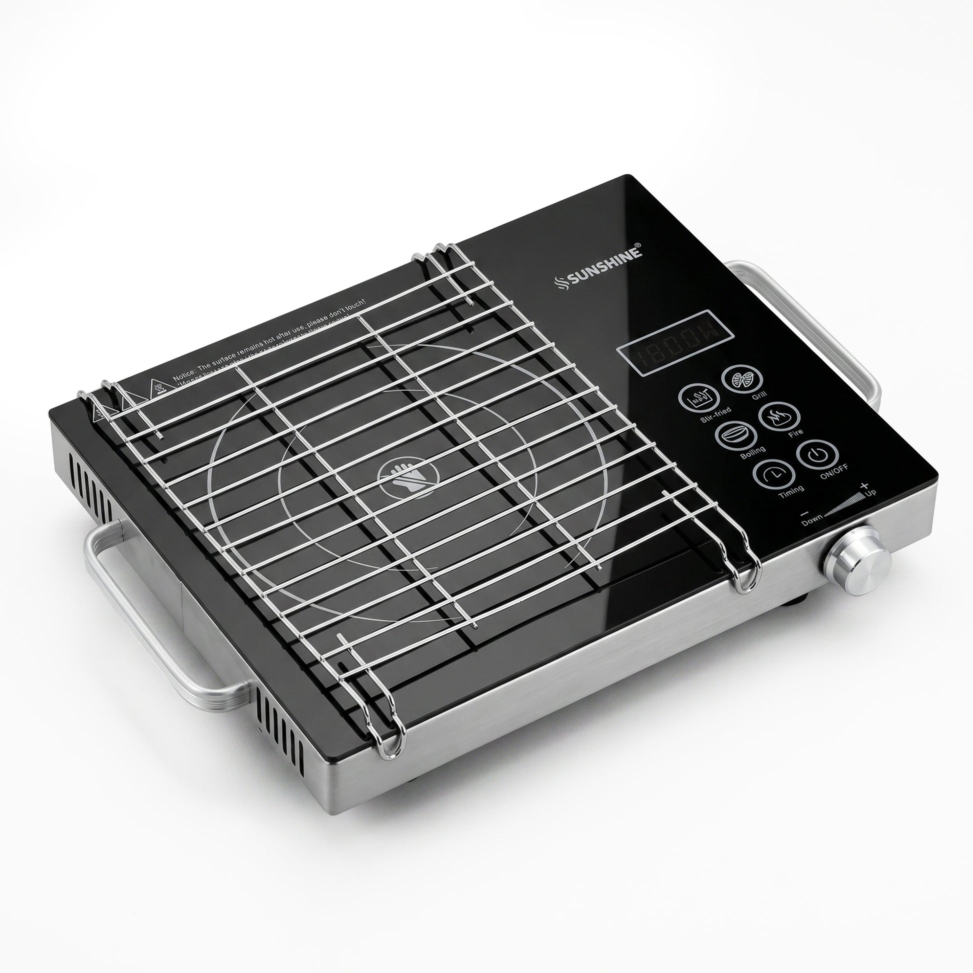 HeatWave Infrared Cooktop 2000W | 7 Cooking Modes | 60–700°C Temperature Control | Stainless Steel Body | Portable Infrared Cooker