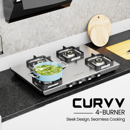 Sunshine Curvv Gas Stove 4 Burner