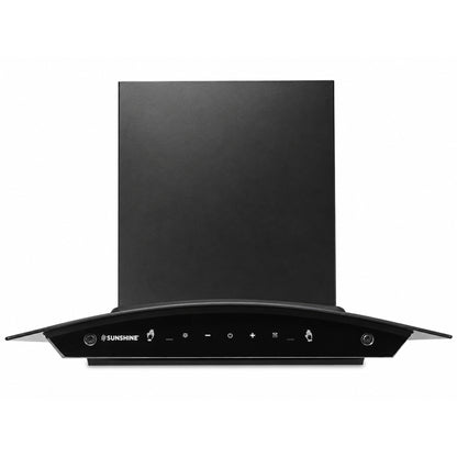 Fiesta 60 Matte Black Auto Clean Chimney | 1300 m³/h