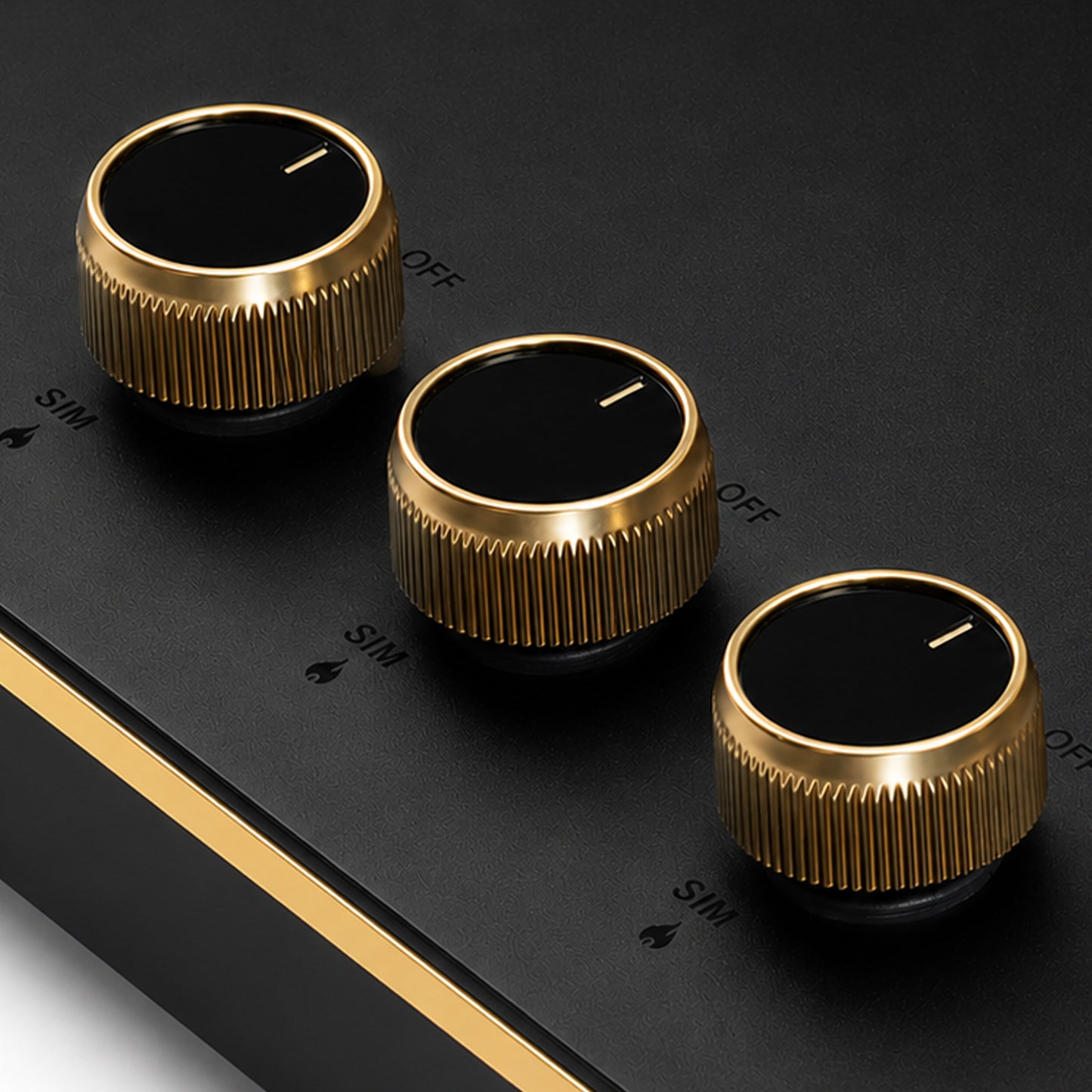 Shine Gold Hob Cooktop | 3 & 4 Burners