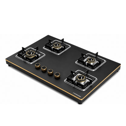 Shine Gold Hob Cooktop | 3 & 4 Burners