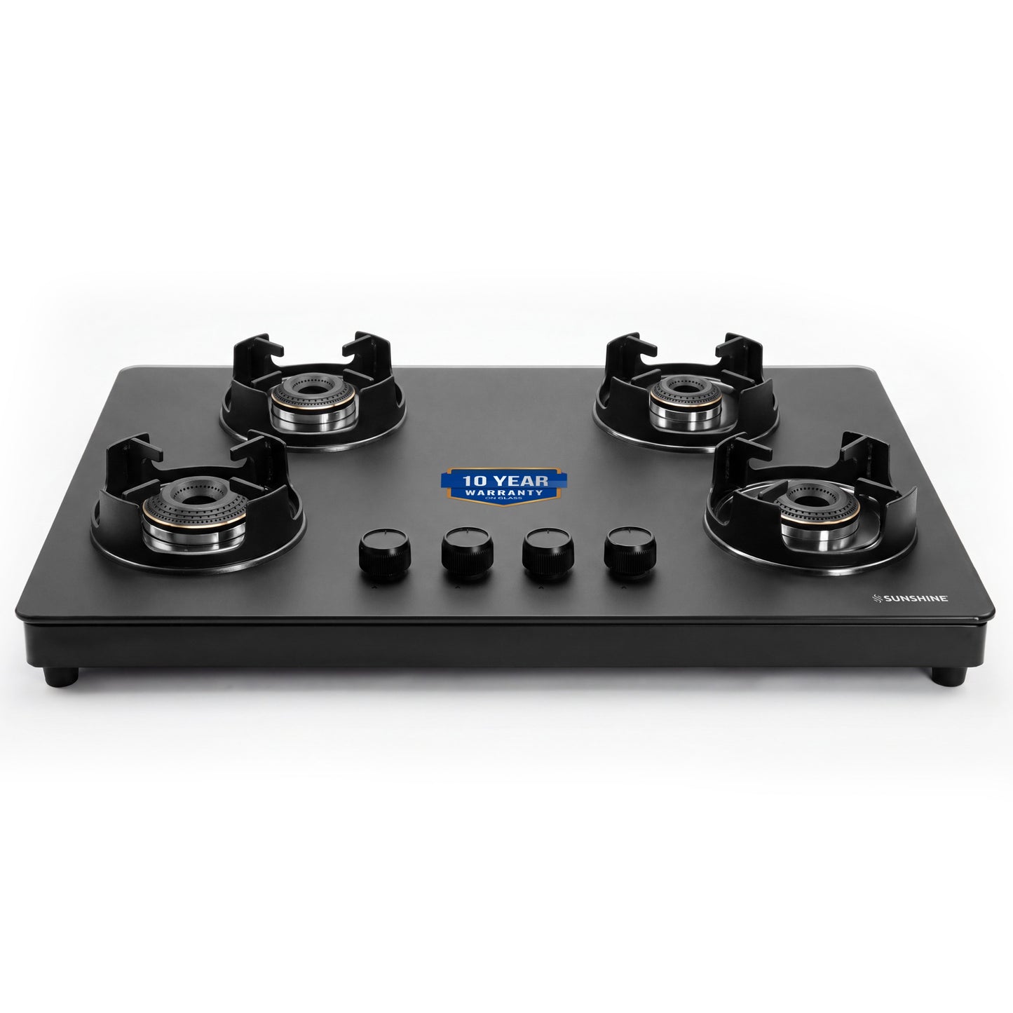 Sunshine Defender 4 Burner Matte Hob Top | 10-Year Warranty | Manual Ignition