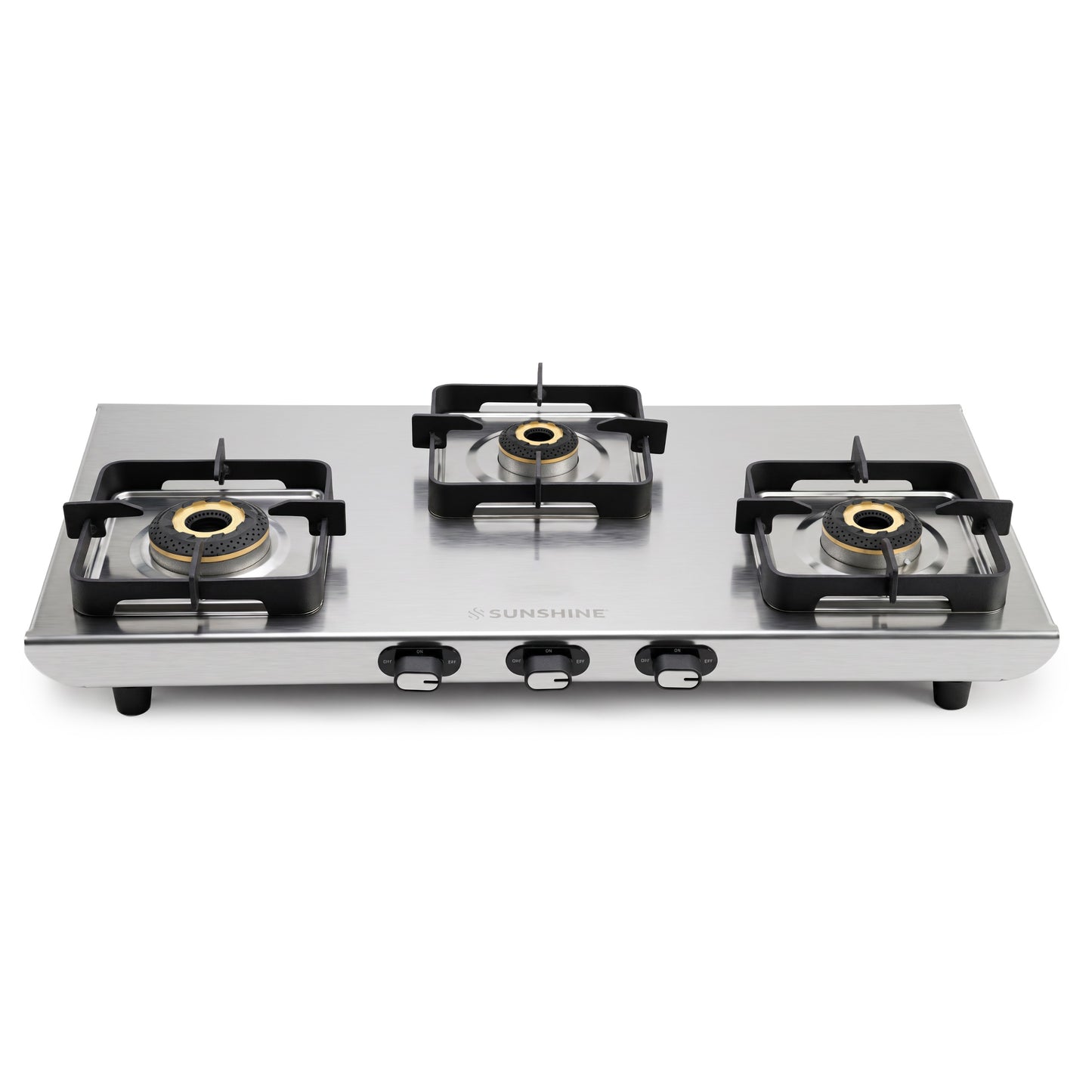 Curvv 3 Burner Stainless Steel Gas Stove