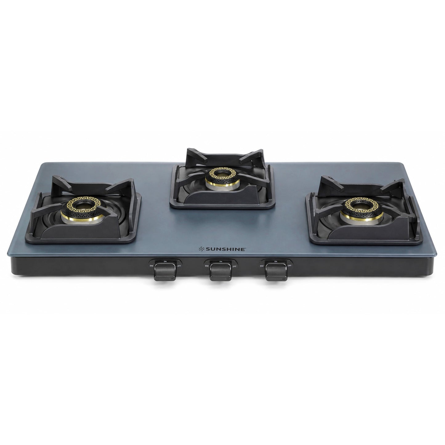 Kyoto Gas Stove | Midnight Blue Matt Finish | SABAF Italian Valves | 3 & 4 Burner