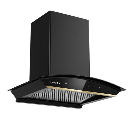 Crysta Gold Kitchen Chimney | Auto Clean | 1500 m³/hr | 60CM, 75CM, 90CM