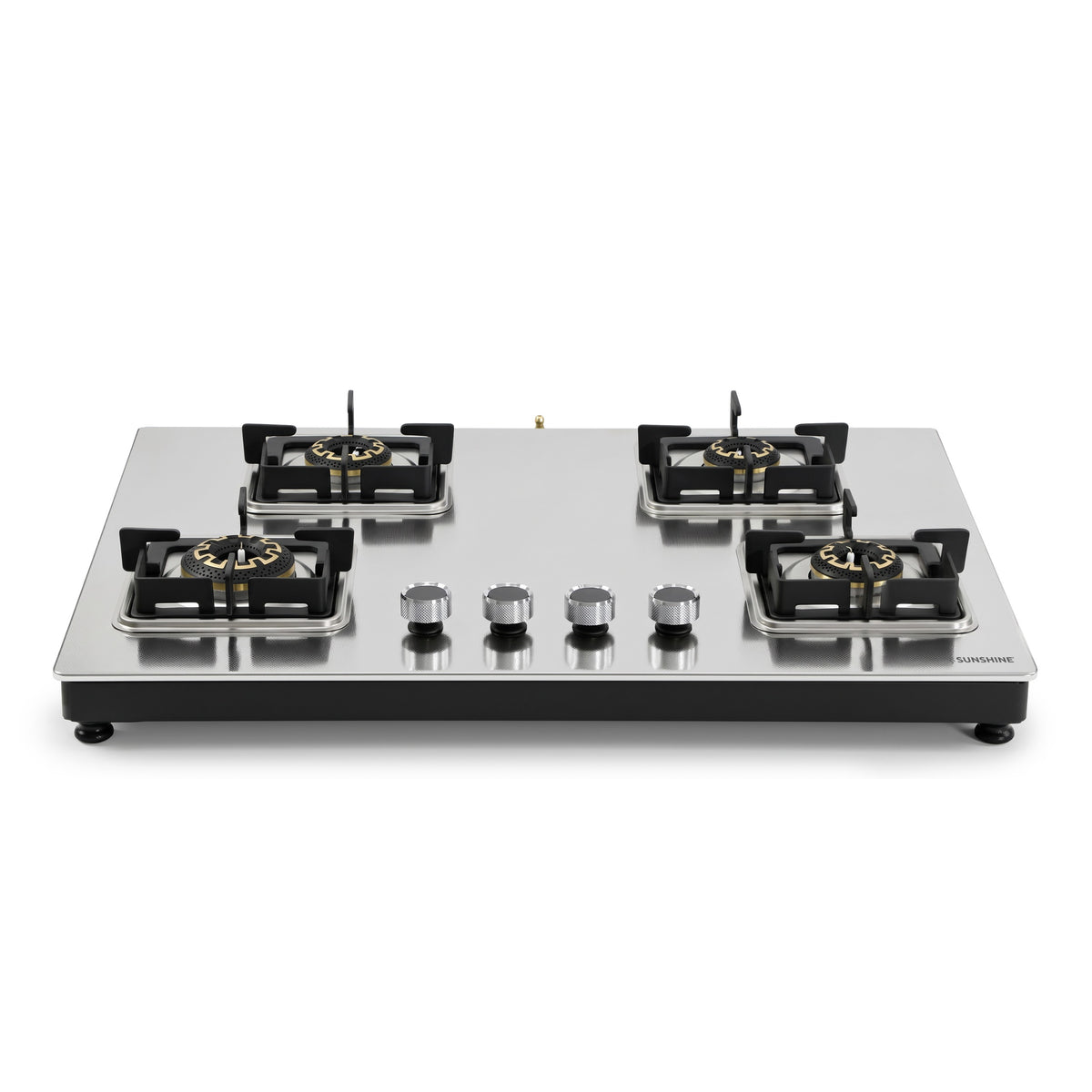 Rover Metal Hobtop – Honeycomb Steel Finish | 3 & 4 Burner |Brass Burners