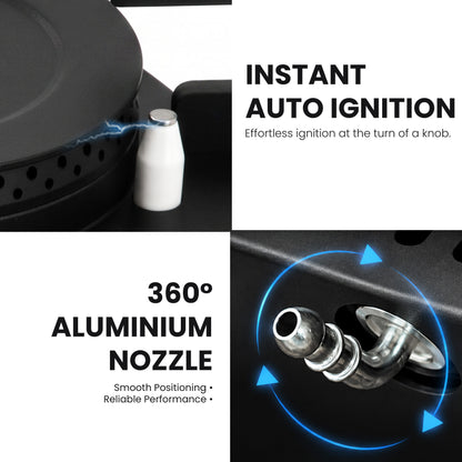 Peridona Built-in Hob | Liftable Burner System | 3 & 4 Burner