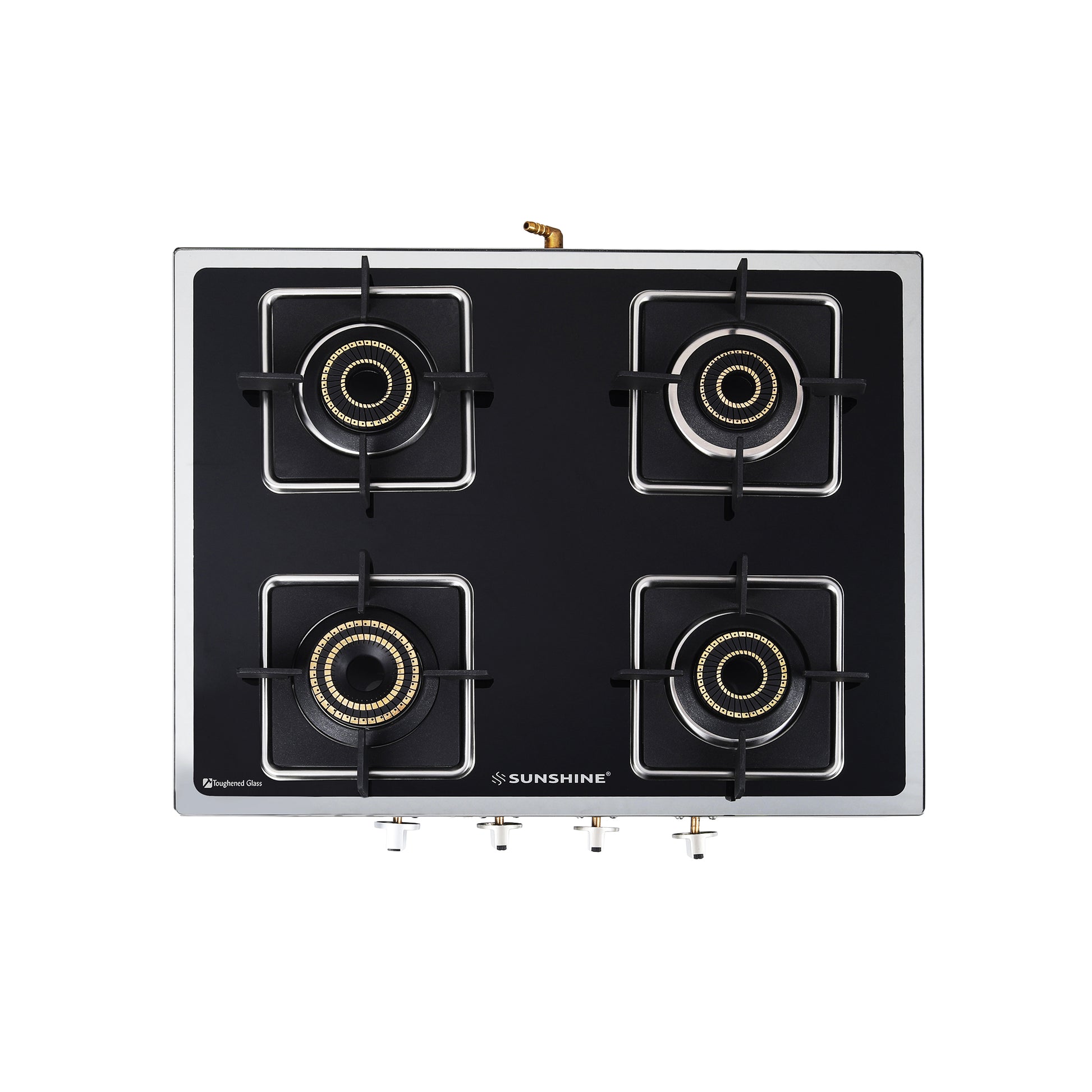 Sunshine Arrow 4 Burner Gas Stove Manual Ignition (Glass Top, 2 years warranty)