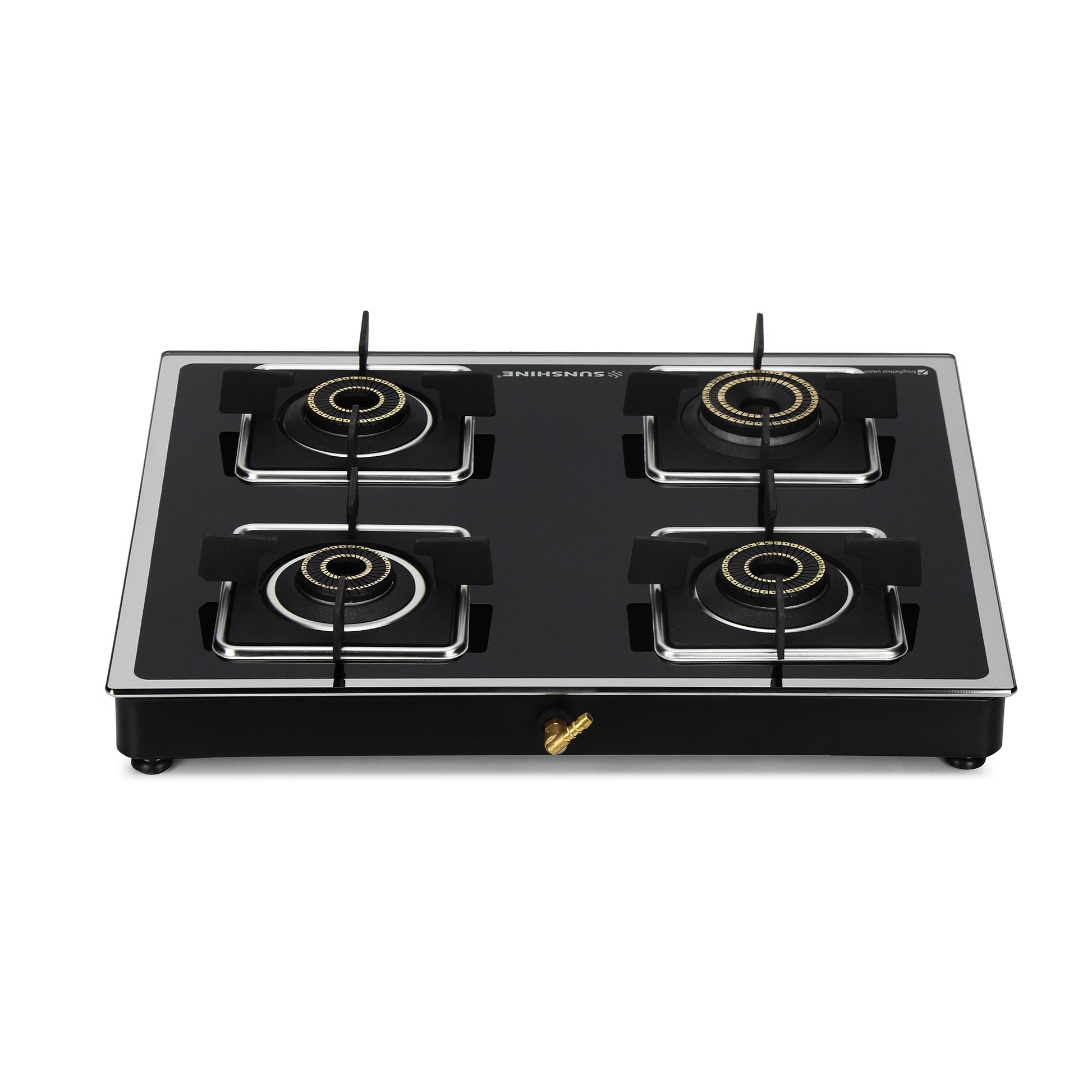 Sunshine Arrow 4 Burner Gas Stove Manual Ignition (Glass Top, 2 years warranty)