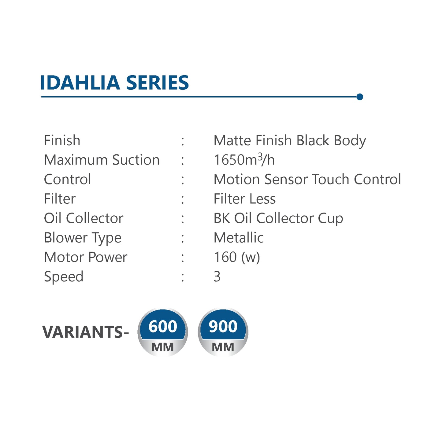 Sunshine Idahlia 60 Wall Mounted Designer Auto Clean Hoods Chimney