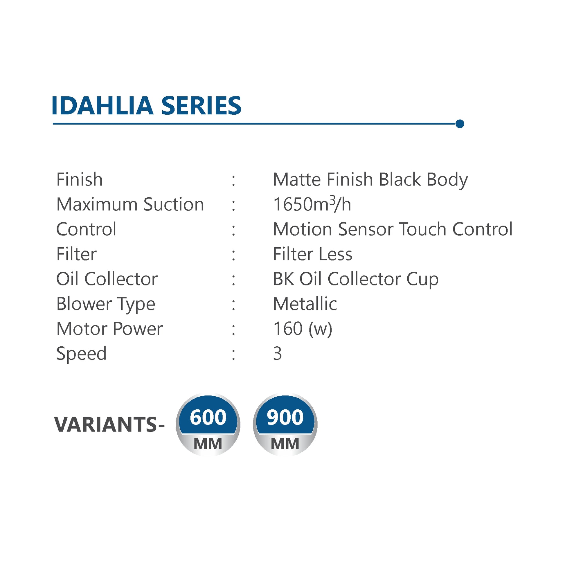 Sunshine Idahlia 60 Wall Mounted Designer Auto Clean Hoods Chimney