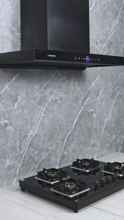 Sunshine Zest Pro Auto Heat Sensing Kitchen Chimney | 2000 m³/hr BLDC