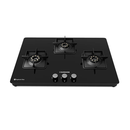 Sunshine Slimmest Magnite Glass Hob Top Cooktop Manual Ignition