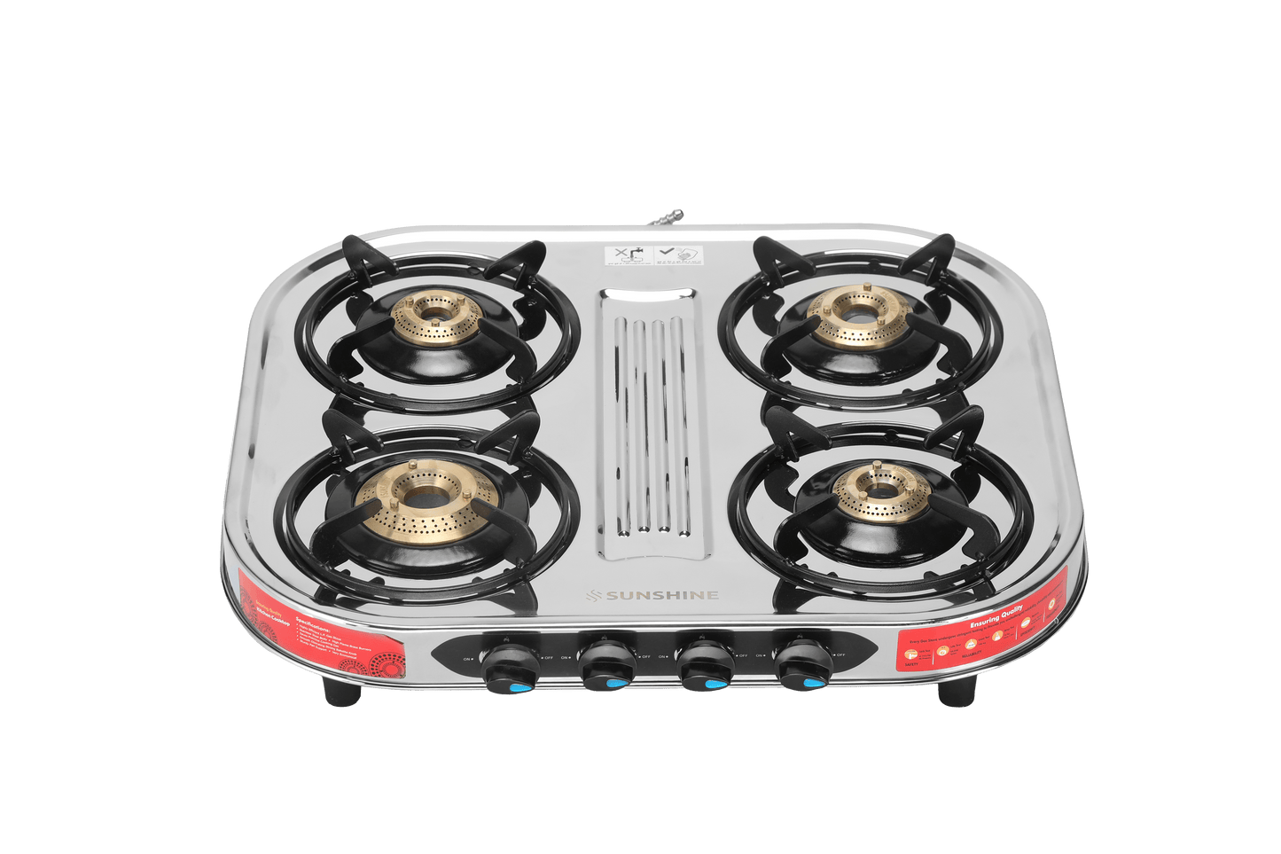 Sunshine Cresta Quattro 4 Burner Gas Stove Manual Ignition