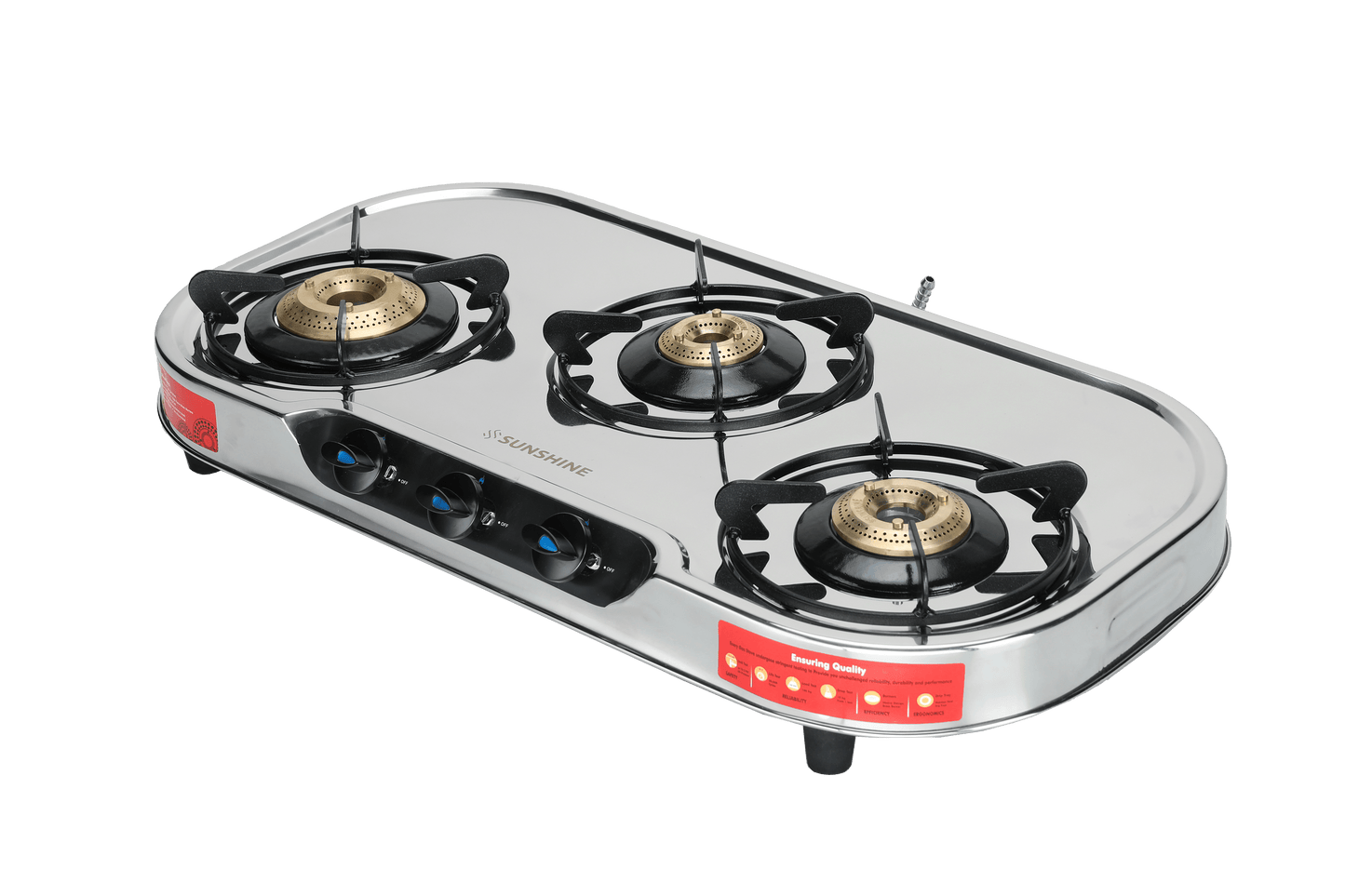 Sunshine Cresta Tri-Cook 3 Burner Gas Stove Manual Ignition